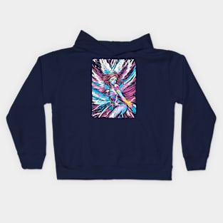 Angel fever - color blast Kids Hoodie